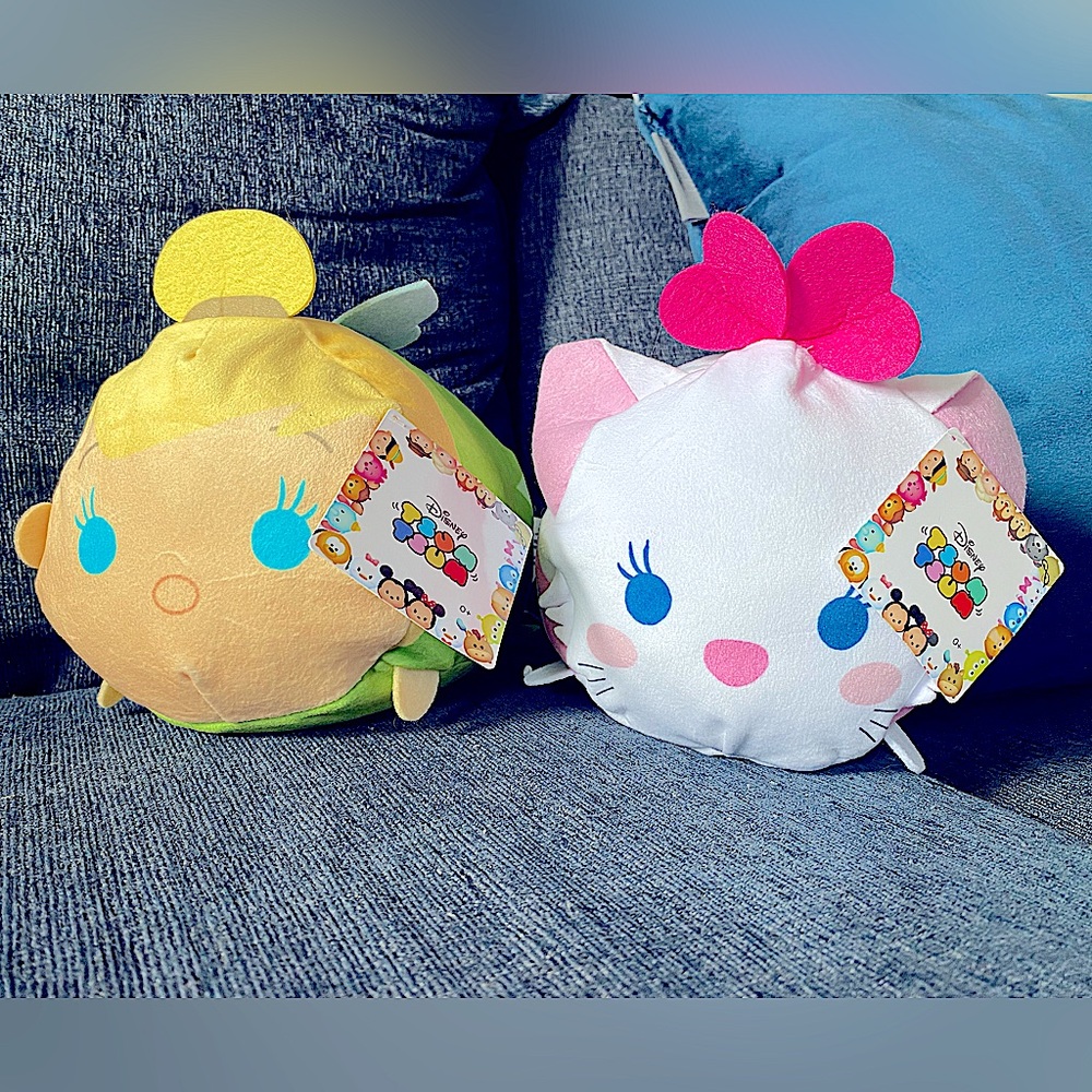 Disney - Tsum Tsum (Medium Size) - Marie & Tinkerbell - Set of 2